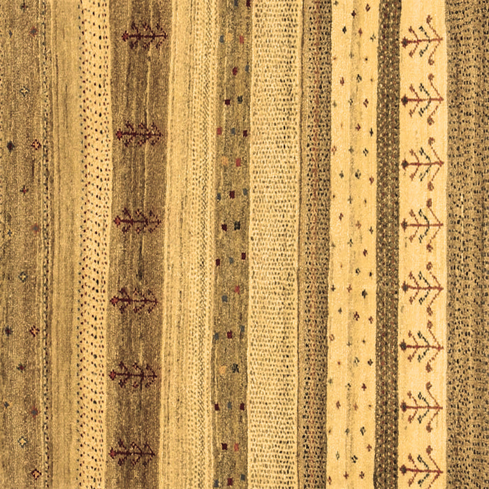 Square Abstract Brown Contemporary Rug, con1565brn