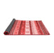 Abstract Red Contemporary Area Rugs