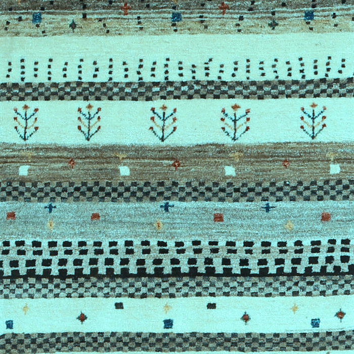 Abstract Light Blue Contemporary Rug, con1566lblu