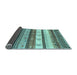 Sideview of Abstract Light Blue Contemporary Rug, con1566lblu