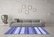 Machine Washable Abstract Blue Contemporary Rug in a Living Room, wshcon1566blu