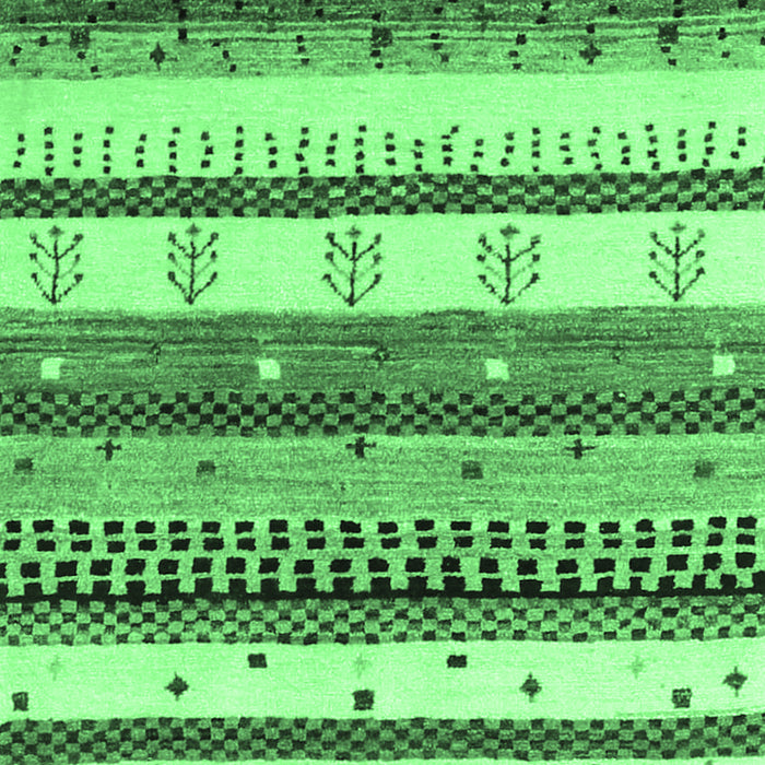 Abstract Emerald Green Contemporary Rug, con1566emgrn