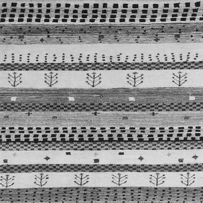 Serging Thickness of Abstract Gray Contemporary Rug, con1566gry