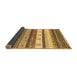 Sideview of Abstract Brown Contemporary Rug, con1566brn