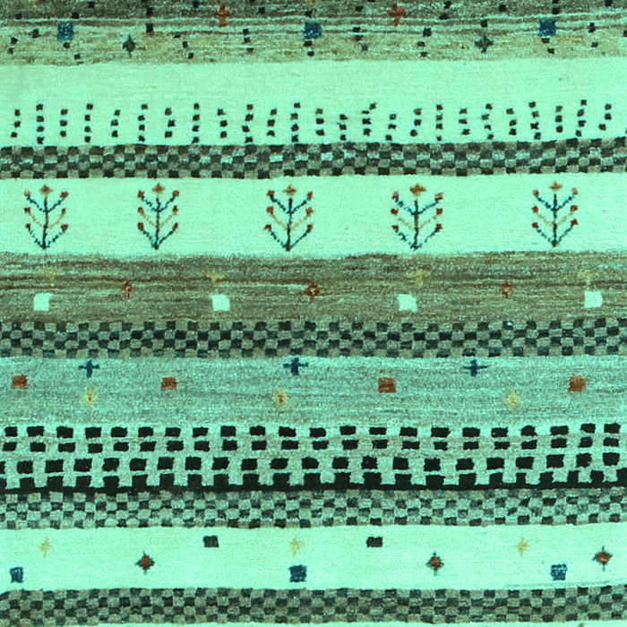 Abstract Turquoise Contemporary Rug, con1566turq