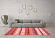 Contemporary Red Washable Rugs