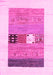 Machine Washable Solid Pink Modern Rug, wshcon1567pnk