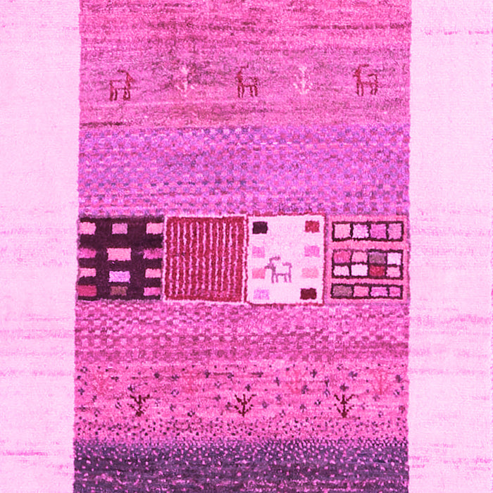 Machine Washable Solid Pink Modern Rug, wshcon1567pnk