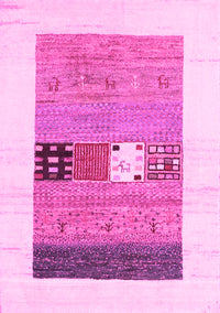 Solid Pink Modern Rug, con1567pnk