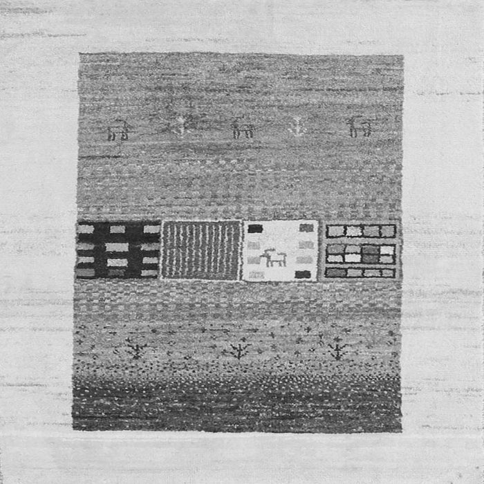 Round Machine Washable Solid Gray Modern Rug, wshcon1567gry