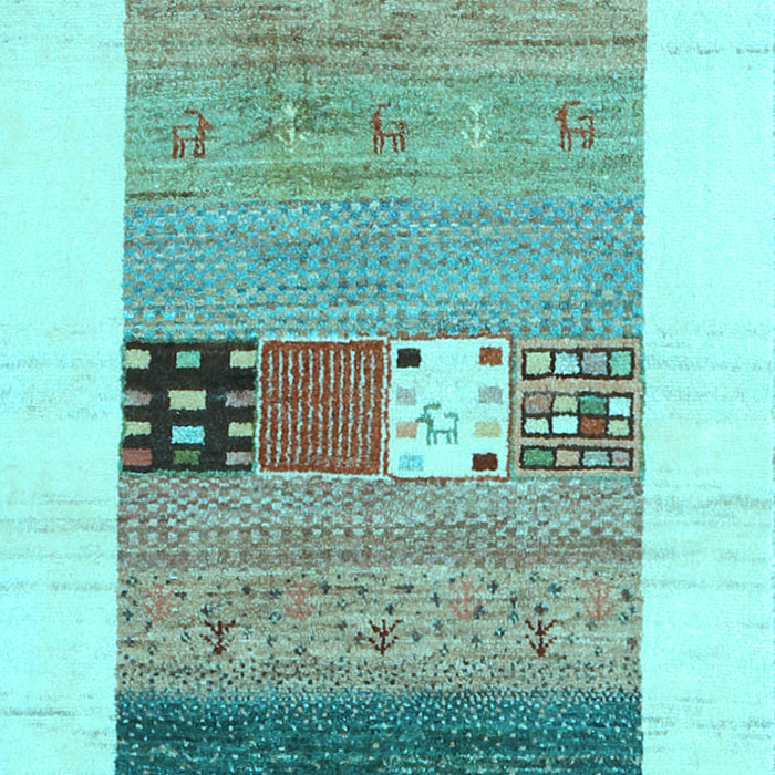 Machine Washable Solid Light Blue Modern Rug, wshcon1567lblu