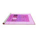 Sideview of Machine Washable Solid Purple Modern Area Rugs, wshcon1567pur