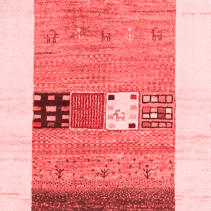 Machine Washable Solid Red Modern Rug, wshcon1567red