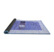 Sideview of Solid Blue Modern Rug, con1567blu