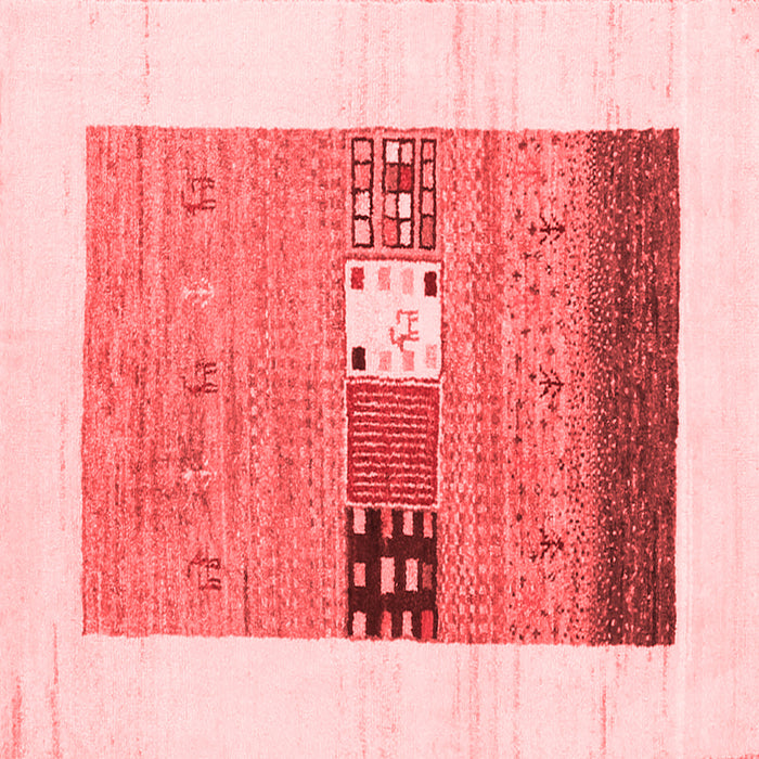 Machine Washable Solid Red Modern Rug, wshcon1567red