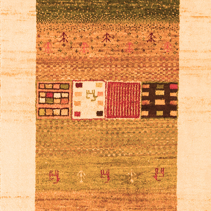 Solid Orange Modern Rug, con1567org