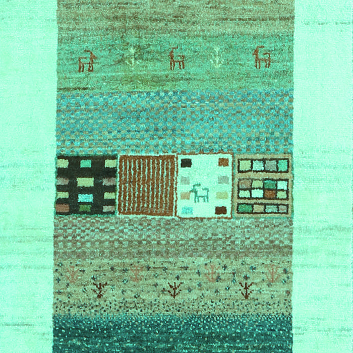 Machine Washable Solid Turquoise Modern Area Rugs, wshcon1567turq