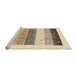Serging Thickness of Machine Washable Contemporary Brown Gold Rug, wshcon1568