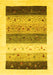 Solid Yellow Modern Rug, con1568yw