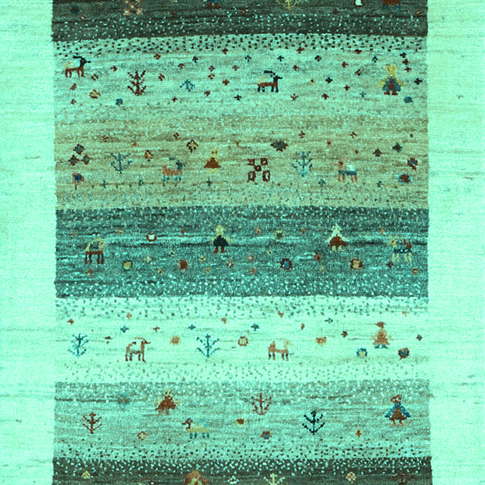 Solid Turquoise Modern Rug, con1568turq
