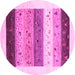 Round Solid Pink Modern Rug, con1568pnk