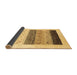 Sideview of Solid Brown Modern Rug, con1568brn