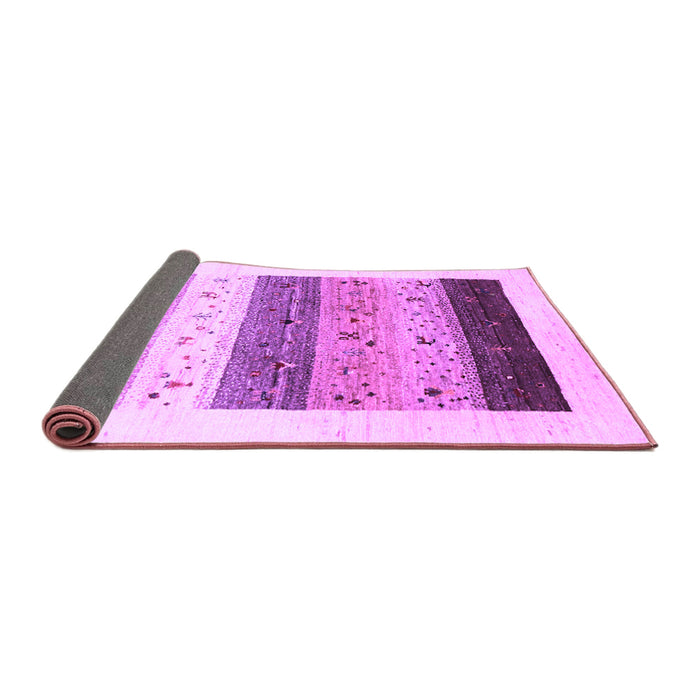 Sideview of Solid Purple Modern Rug, con1568pur