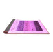 Sideview of Solid Purple Modern Rug, con1568pur