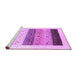 Sideview of Machine Washable Solid Purple Modern Area Rugs, wshcon1568pur