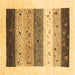 Square Solid Brown Modern Rug, con1568brn