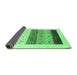 Sideview of Solid Emerald Green Modern Rug, con1568emgrn