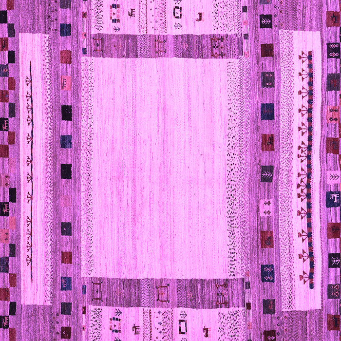 Square Abstract Purple Contemporary Rug, con1569pur
