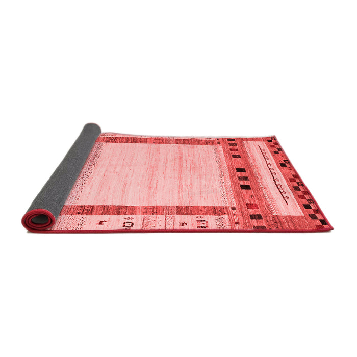 Abstract Red Contemporary Area Rugs
