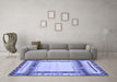 Machine Washable Abstract Blue Contemporary Rug in a Living Room, wshcon1569blu