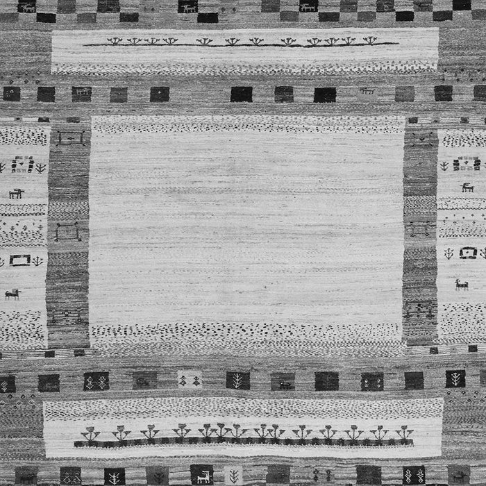 Round Machine Washable Abstract Gray Contemporary Rug, wshcon1569gry