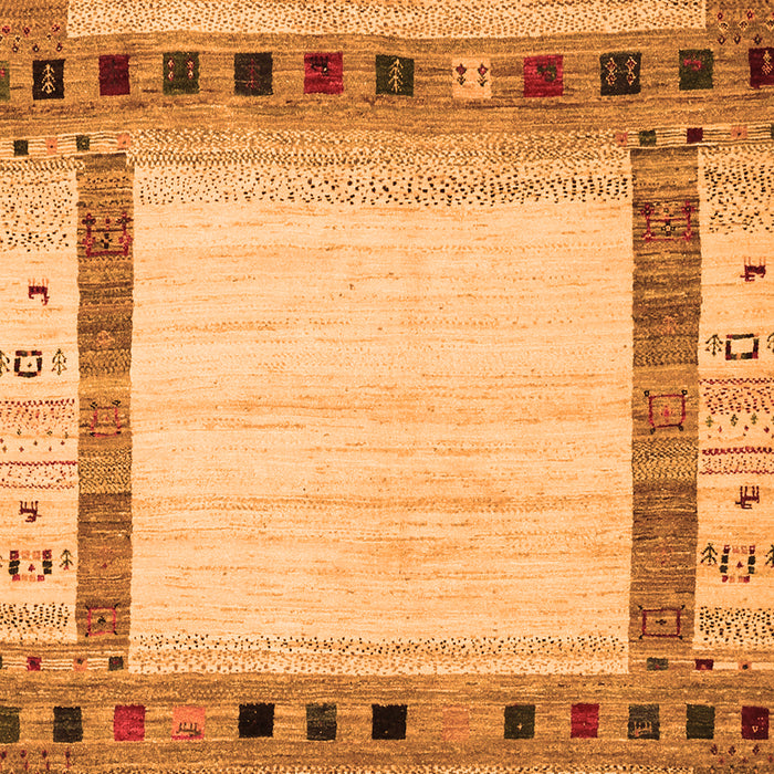 Abstract Orange Contemporary Rug, con1569org