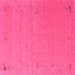 Square Abstract Pink Contemporary Rug, con156pnk