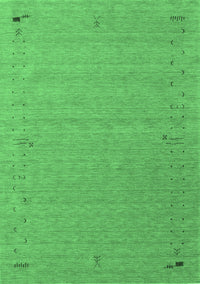 Abstract Emerald Green Contemporary Rug, con156emgrn