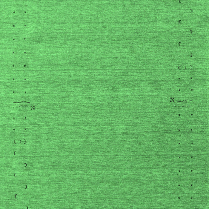 Abstract Emerald Green Contemporary Rug, con156emgrn