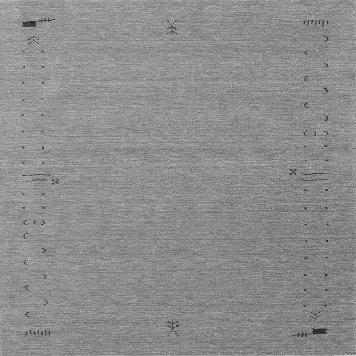 Serging Thickness of Abstract Gray Contemporary Rug, con156gry