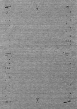 Abstract Gray Contemporary Rug, con156gry