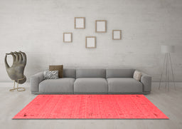 Contemporary Red Washable Rugs