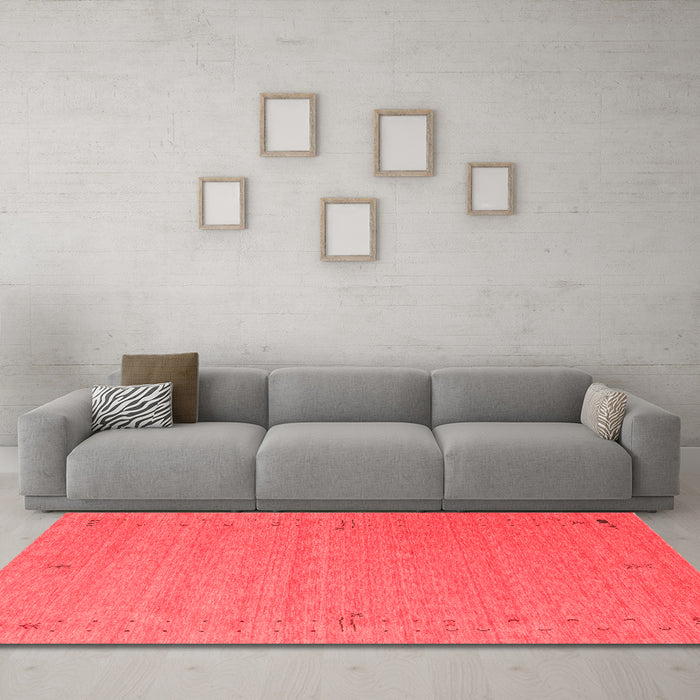 Contemporary Red Washable Rugs