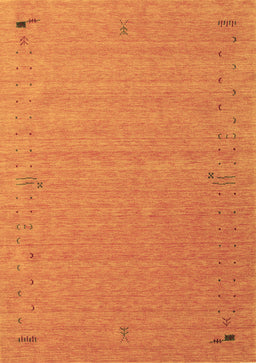 Abstract Brown Contemporary Rug, con156brn