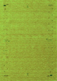 Abstract Green Contemporary Rug, con156grn