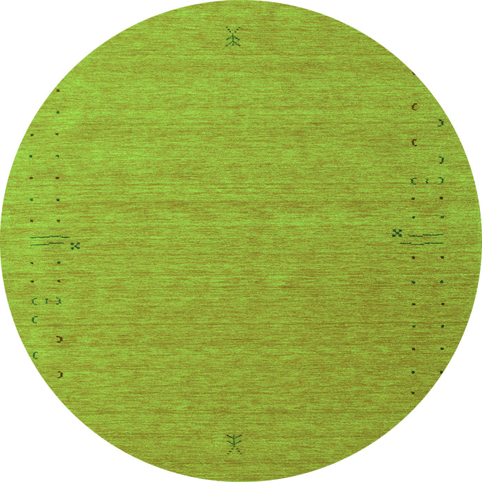 Machine Washable Abstract Green Contemporary Area Rugs, wshcon156grn