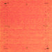 Serging Thickness of Abstract Orange Contemporary Rug, con156org