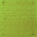 Serging Thickness of Abstract Green Contemporary Rug, con156grn