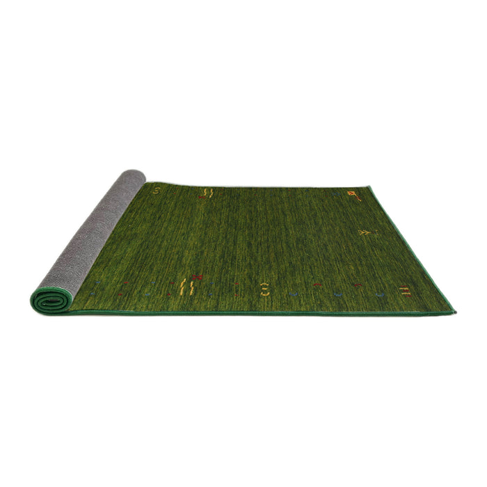 Thickness of Contemporary Dark Forest Green Modern Rug, con157