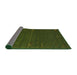 Thickness of Contemporary Dark Forest Green Modern Rug, con157